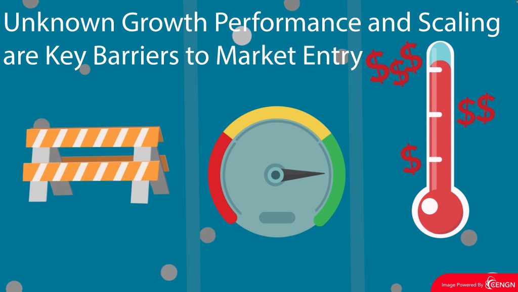 Unknown Growth Performance and Scalability are Barriers to Market Entry